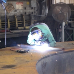 Welding in the Fab Shop - Marion, IA