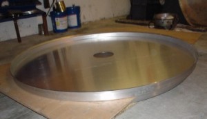top plate prior to cut and onlay