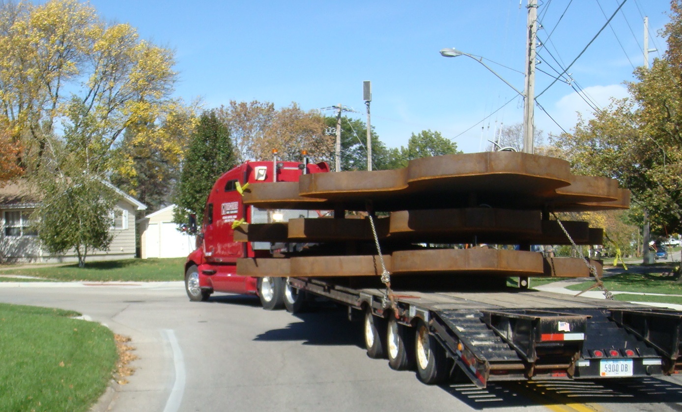 shipment of large custom manufactured piece