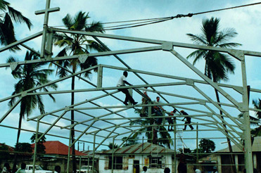 barnes manufactured steel structure international project